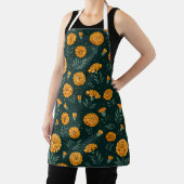 Vibrant Marigolds Pattern Schürze (InSitu)