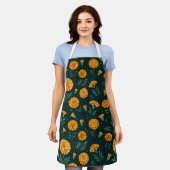 Vibrant Marigolds Pattern Schürze (Getragen)