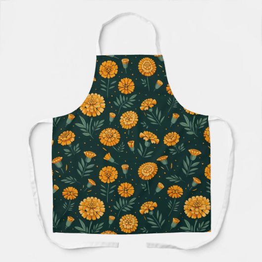 Vibrant Marigolds Pattern Schürze (Vorderseite)