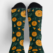 Vibrant Marigolds Pattern Socken (Oben)