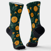 Vibrant Marigolds Pattern Socken (Gewinkelt)