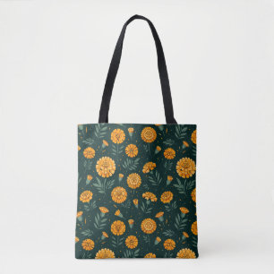 Vibrant Marigolds Pattern Tasche