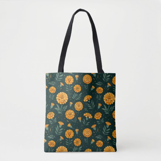 Vibrant Marigolds Pattern Tasche (Vorderseite)