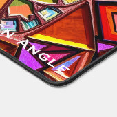 Vibrant Maximalist Mirror Pattern Schreibtischunterlage (Ecke)