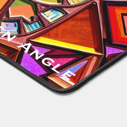 Vibrant Maximalist Mirror Pattern Schreibtischunterlage (Ecke)