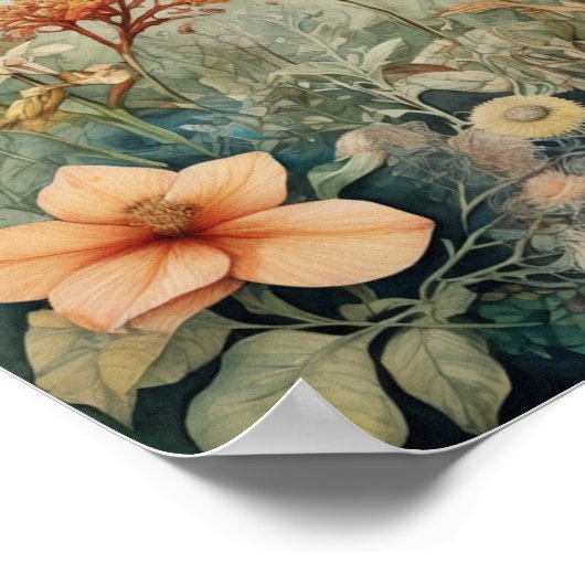 Vibrant Meadow Poster (Ecke)