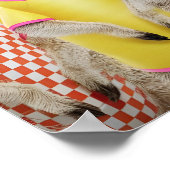 Vibrant Meerkat Group in stilvollen Outfits Poster (Ecke)