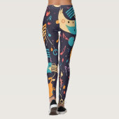 Vibrant Melody-Inspiriert Artwork Leggings (Rückseite)