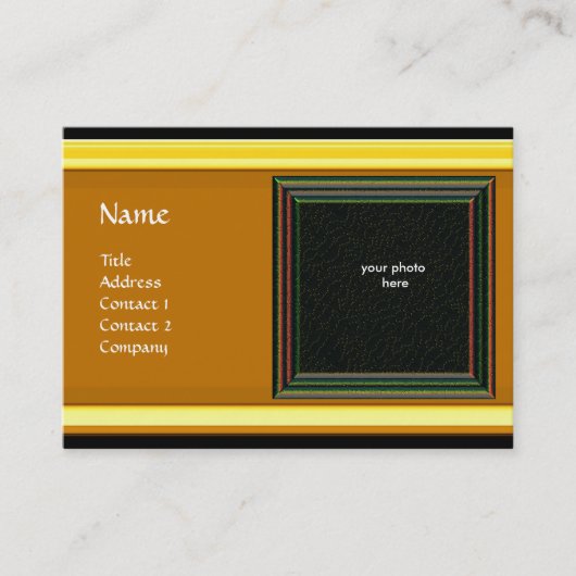 VIBRANT MEMORY2 MONOGRAM Edelstein blau Visitenkarte (Vorderseite)