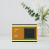 VIBRANT MEMORY2 MONOGRAM-Edelstein grau Visitenkarte (Stehend Vorderseite)