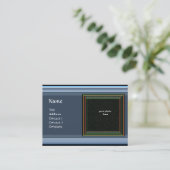 VIBRANT MEMORY3 MONOGRAM-Edelstein Orange Visitenkarte (Stehend Vorderseite)