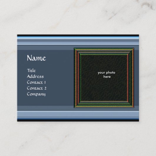 VIBRANT MEMORY3 MONOGRAM-Edelstein Orange Visitenkarte (Vorderseite)