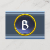 VIBRANT MEMORY3 MONOGRAM Edelstein violett Visitenkarte (Rückseite)