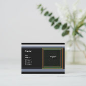 VIBRANT MEMORY MONOGRAM Edelstein blau Visitenkarte (Stehend Vorderseite)