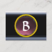 VIBRANT MEMORY MONOGRAM Edelviolett Visitenkarte (Rückseite)