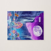 VIBRANT MERMAID, DINOSAUR, MEER KREATUREN PUZZLE (Horizontal)