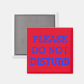 VIBRANT METAL DOOR MAGNET DO NOT DISTURB (Vorderseite/Rückseite)
