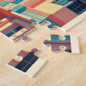 Vibrant Miami buildings with palm trees Puzzle (Seite)