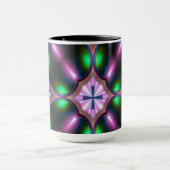 Vibrant Modern Geometric Abstract Tasse (Zentrum)