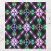 Vibrant Modern Geometric Abstract Weinetikett (Einzelnes Label)