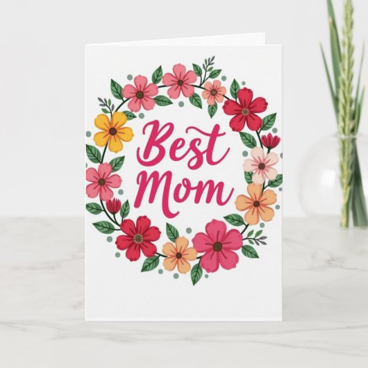 Vibrant Moms Day Card Karte (Vorderseite)