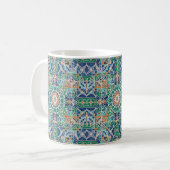 Vibrant Moroccan Zellige Tile Pattern  Kaffeetasse (Vorderseite Links)