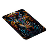 Vibrant Mosaic Zebra Magnet (Rechte Seite)
