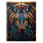 Vibrant Mosaic Zebra Notizblock (Vorderseite)