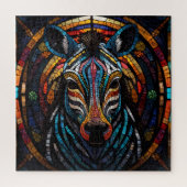 Vibrant Mosaic Zebra Puzzle (Vertikal)