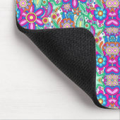 Vibrant mouse pad with a symmetrical floral  mousepad (Ecke)
