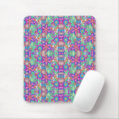 Vibrant mouse pad with a symmetrical floral  mousepad (Mit Mouse)