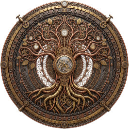 Vibrant Multi-Color Floral Mandala Vector Art Magnetkarte