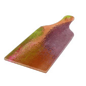 VIBRANT MULTI-FARBIERTE ABSTRAKTE GLASSCHNEIBEN SCHNEIDEBRETT (Ecke)