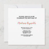 Vibrant Multicolor Birthday Celebration Card (Rückseite)