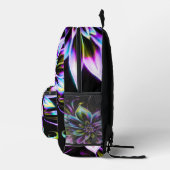 Vibrant Multicolor Hibiscus Floral Accessor Bedruckter Rucksack (Rechts)