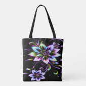 Vibrant Multicolor Hibiscus Floral Accessor Tasche (Rückseite)