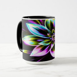 Vibrant Multicolor Hibiscus Floral Accessor Tasse