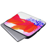 Vibrant Multicolor Pop Art Daisy Floral Abstract Laptopschutzhülle (Vorne Knopf)