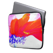 Vibrant Multicolor Pop Art Daisy Floral Abstract Laptopschutzhülle (Vorderseite Links)
