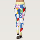 Vibrant Multicolored Geometric Design  Leggings