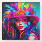 Vibrant Muse Glasuntersetzer (Vorderseite)