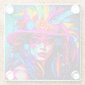 Vibrant Muse Glasuntersetzer (Rückseite)