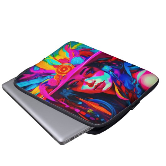 Vibrant Muse Laptopschutzhülle (Vorne Knopf)