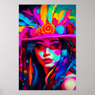Vibrant Muse Poster