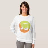 Vibrant Musical Note Double Eighth T-Shirt (Vorne ganz)
