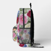 Vibrant Mystical Floral Lotus Celestial Pattern Bedruckter Rucksack (Rechts)