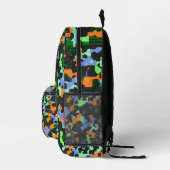 Vibrant Neon Camouflage Bedruckter Rucksack (Rechts)