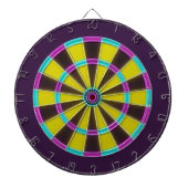 Vibrant Neon Glow Dartboard Dartscheibe (vorne)