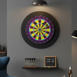 Vibrant Neon Glow Dartboard Dartscheibe