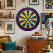 Vibrant Neon Glow Dartboard Dartscheibe